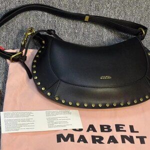 Isabel Marant mini moon leather shoulder baguette bag